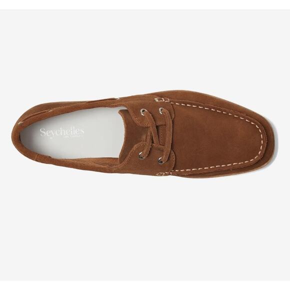 Seychelles Kipper Suede Boat Shoe in Tan Size 8 New in Box - Picture 3 of 11